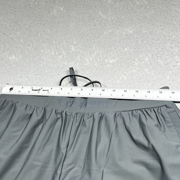 SquidHaus Essential Shorts Mens Large Gray 5" Inseam Unlined Athletic Gym - Picture 6 of 13